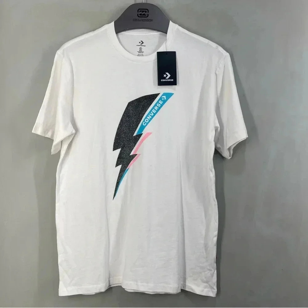 New With Tags Converse T-Shirt Lightning Bolt Men Size Large - Picture 2 of 7